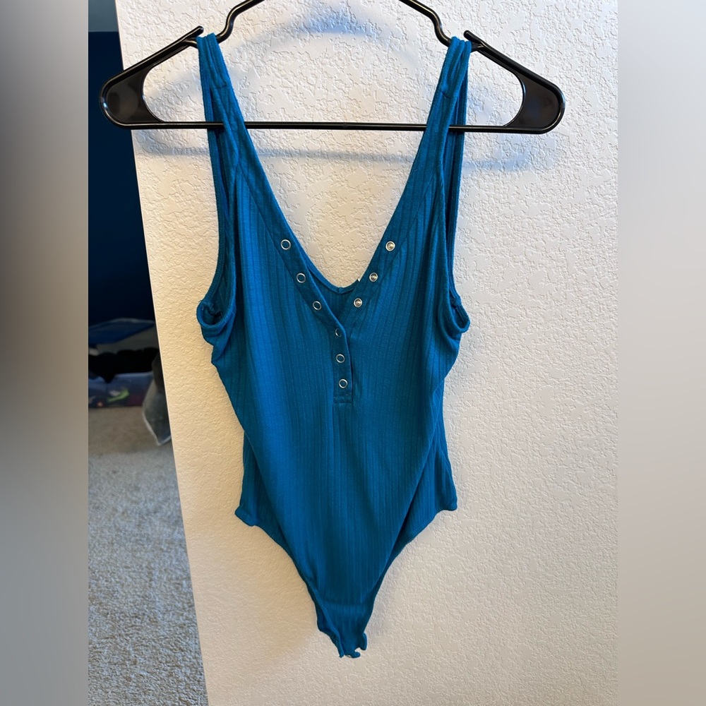 Blue bodysuit